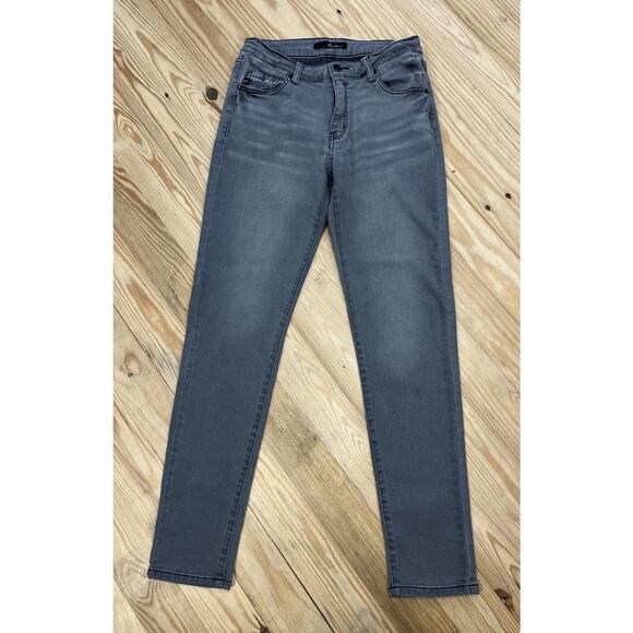KanCan Gray Mid-Rise Classic Skinny Jeans Size 9/28 - Picture 1 of 8